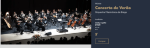 Bilhetes para o concerto de verão na página do Espaço Vita
